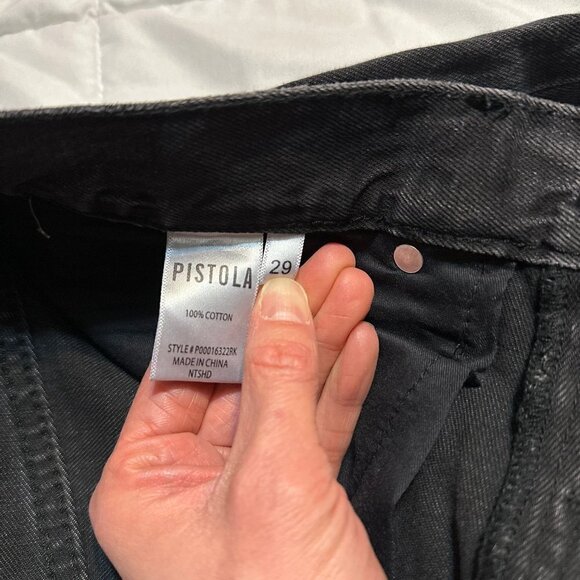 Pistola | Cassie Super High Rise Straight in Night Shade Distressed - Picture 6 of 9